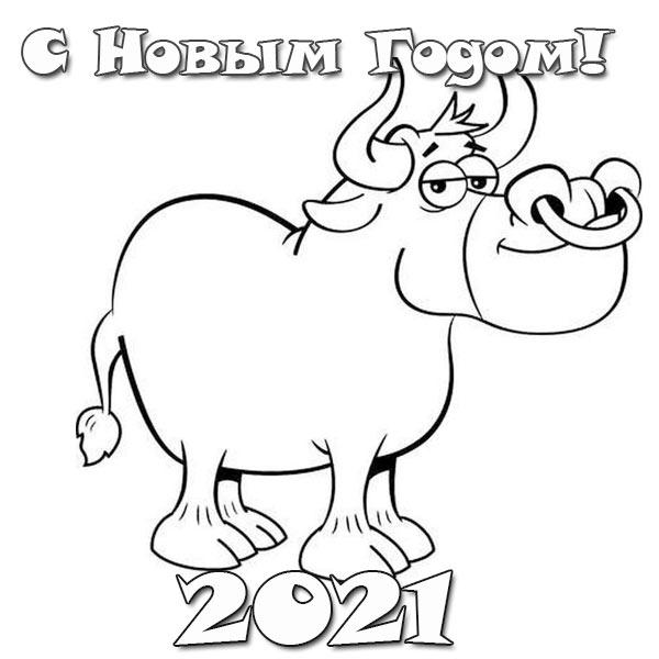 Раскраска 2021