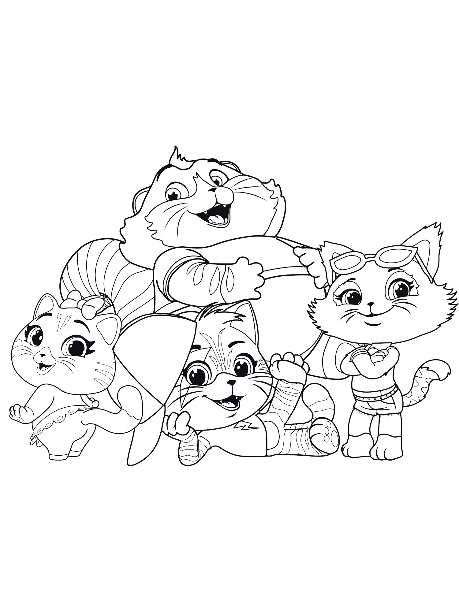 Раскраска 44 Котенка 2