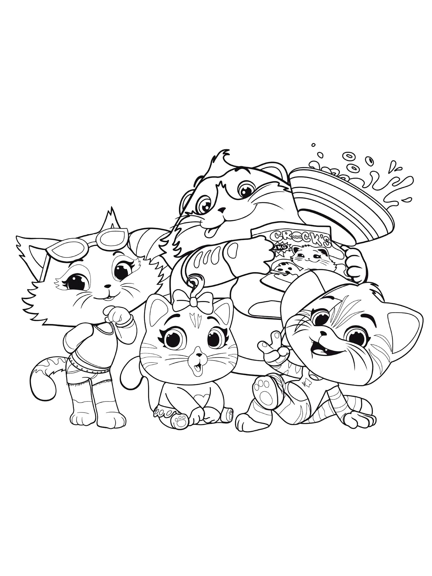 Раскраска 44 Котенка 2