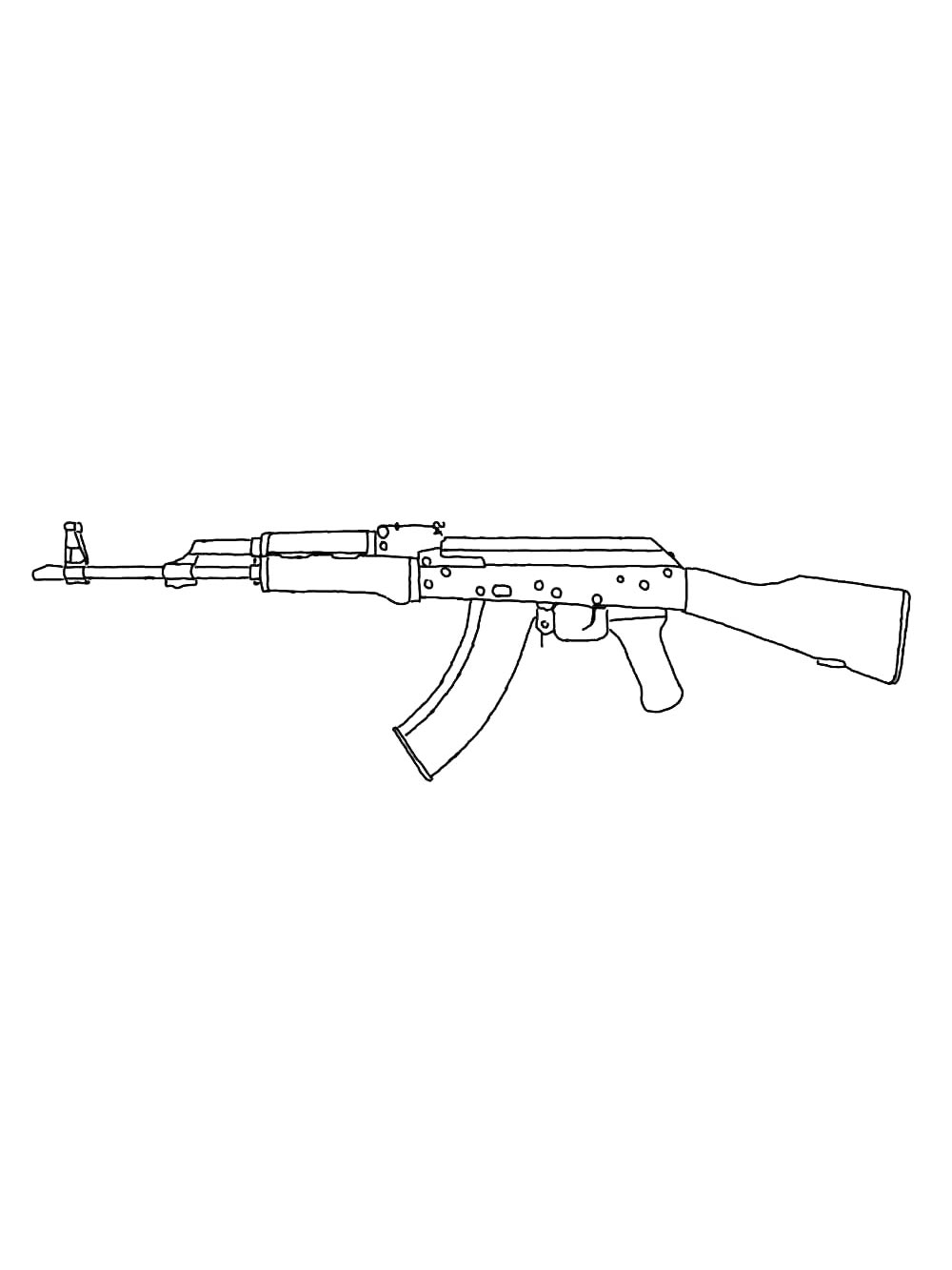 Раскраска Автомат 2