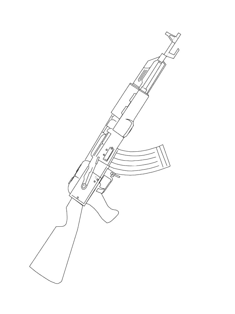 Раскраска Автомат 2