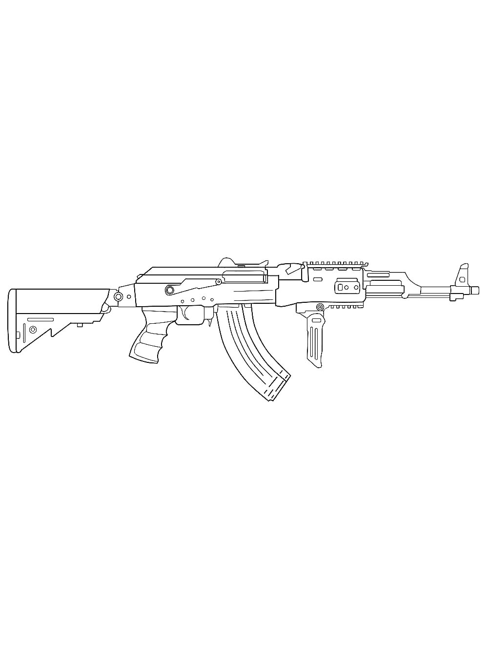 Раскраска Автомат 2