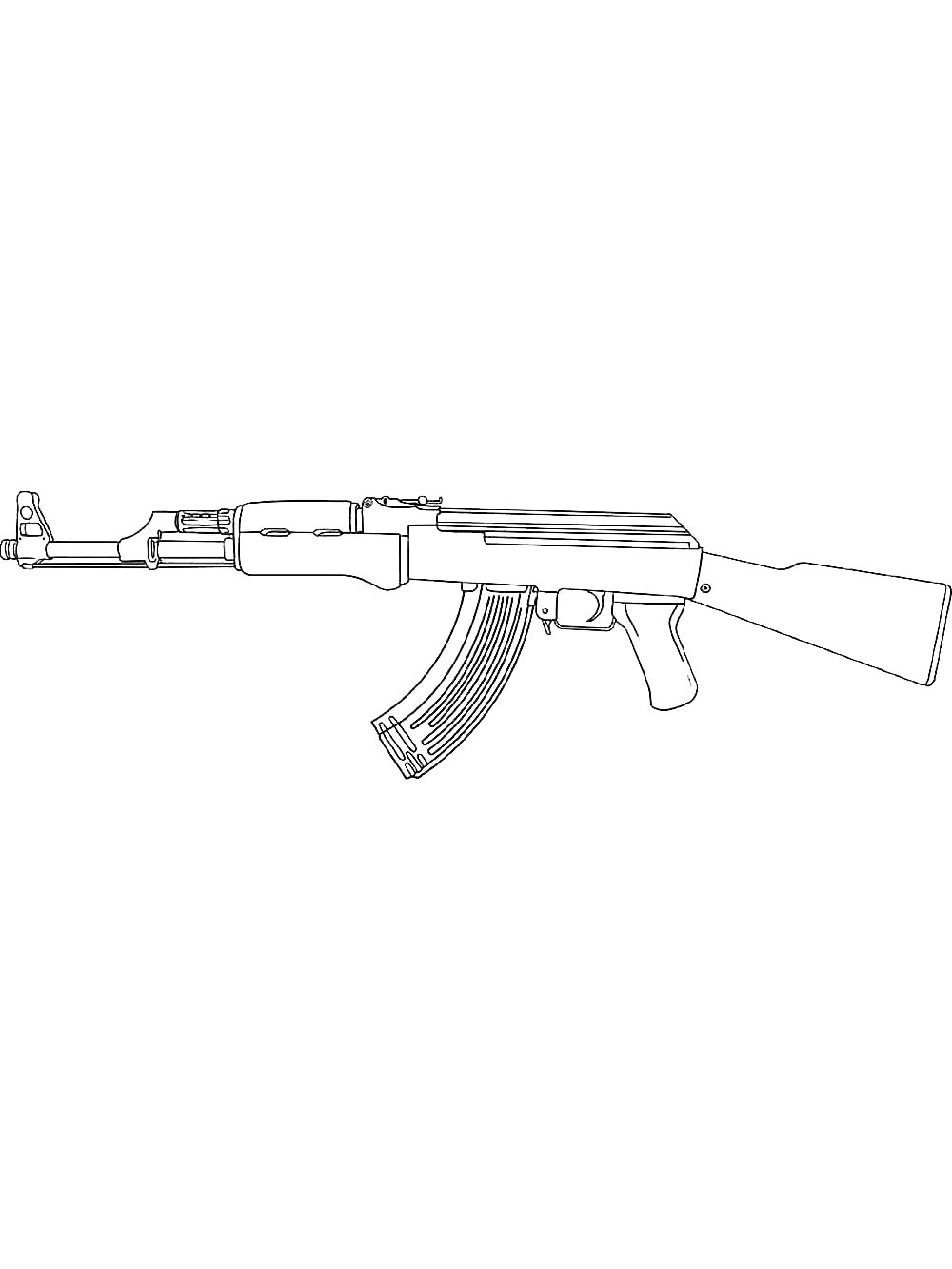 Раскраска Автомат 2