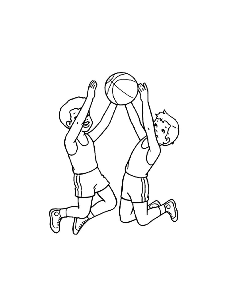 Раскраска Баскетбол 2