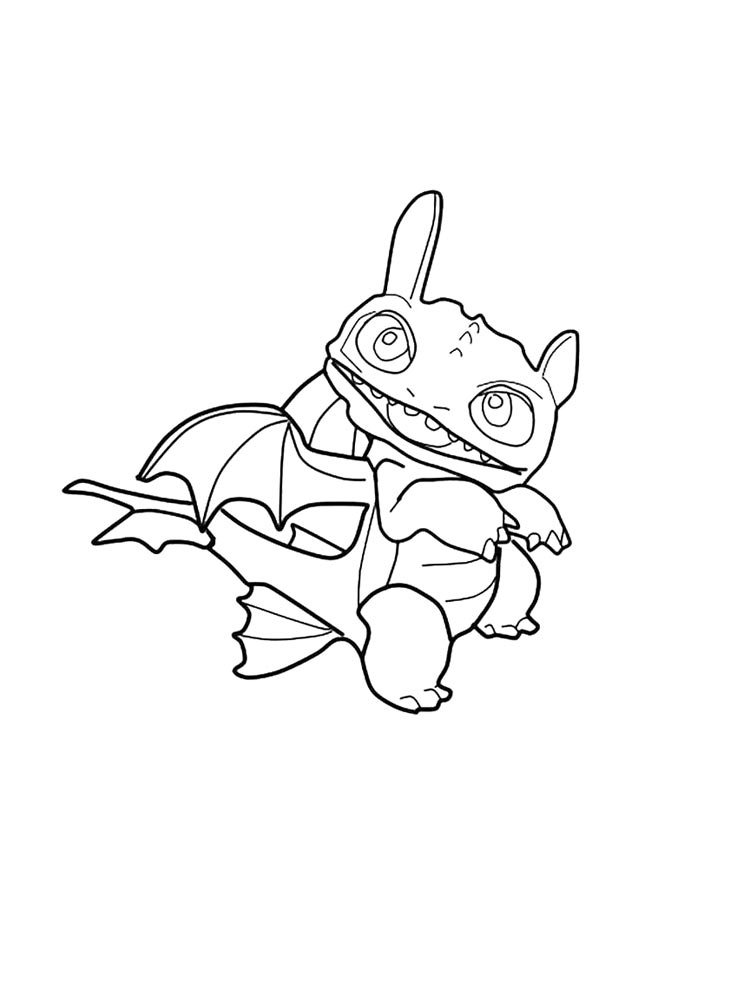 Раскраска беззубик 2