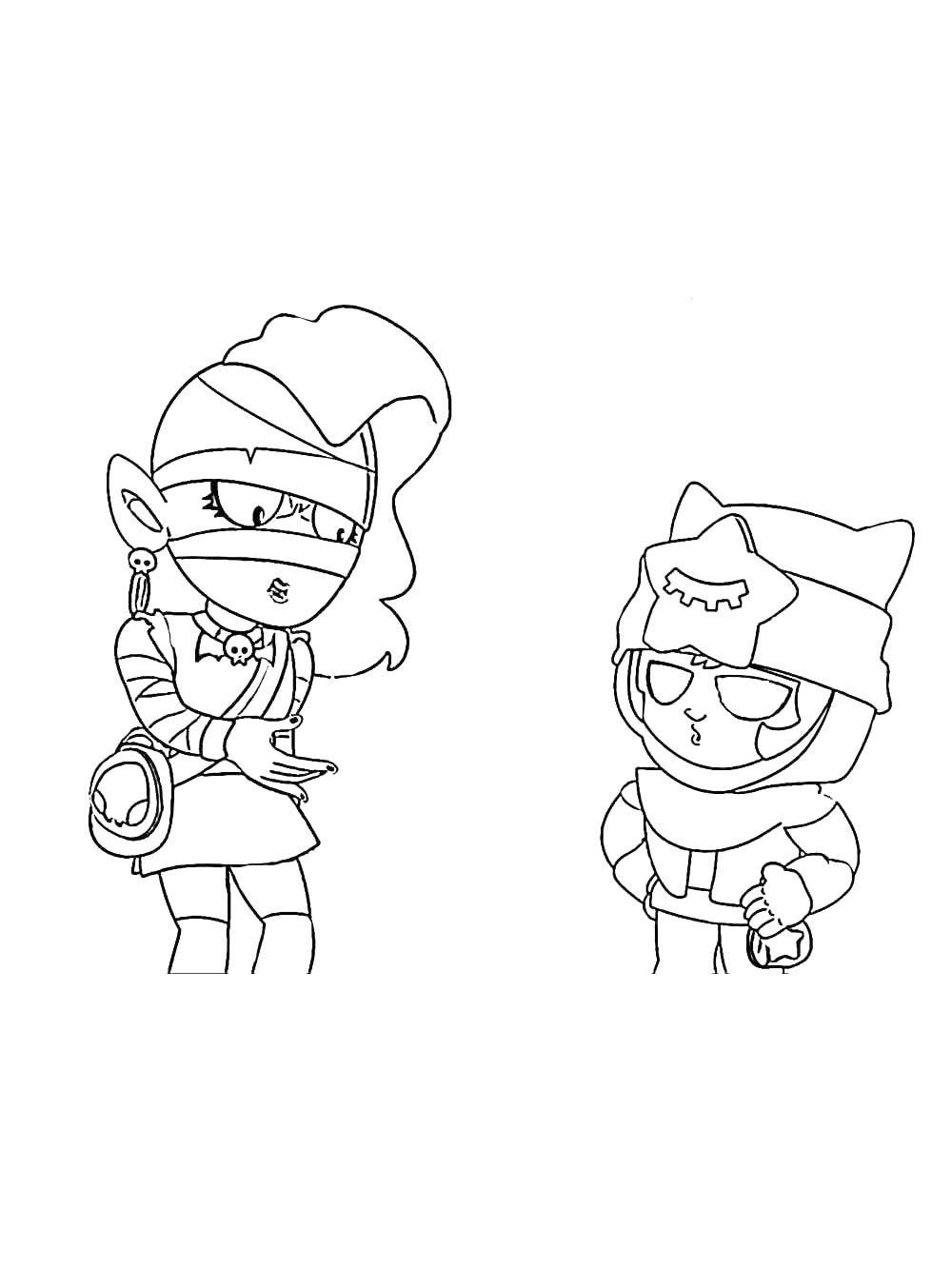 Раскраска браво старс (brawl stars) 4