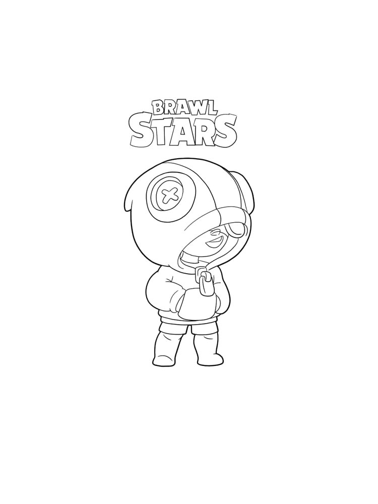 Раскраска браво старс (brawl stars)