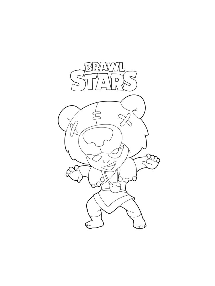 Раскраска браво старс (brawl stars) для детей 2