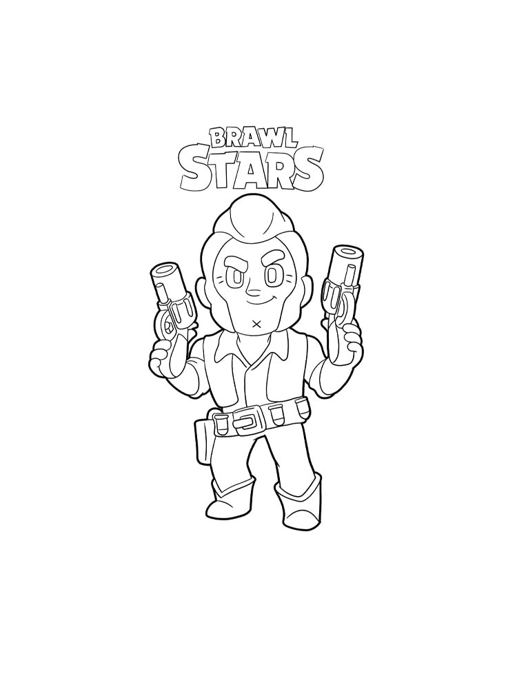 Раскраска браво старс (brawl stars) для детей