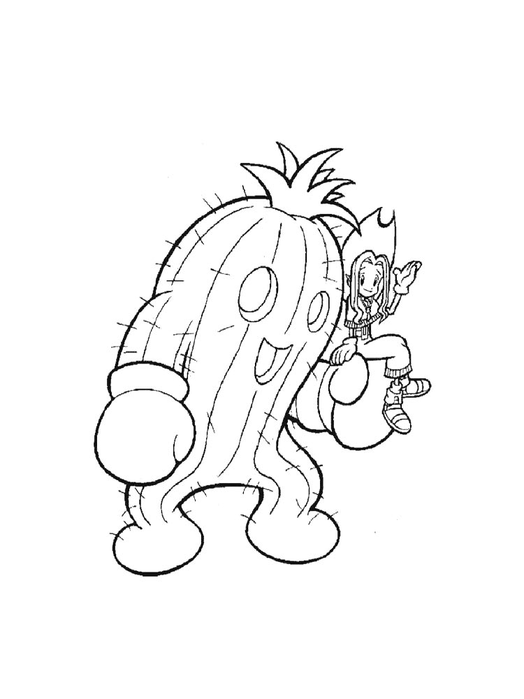 Раскраска Дигимон 2