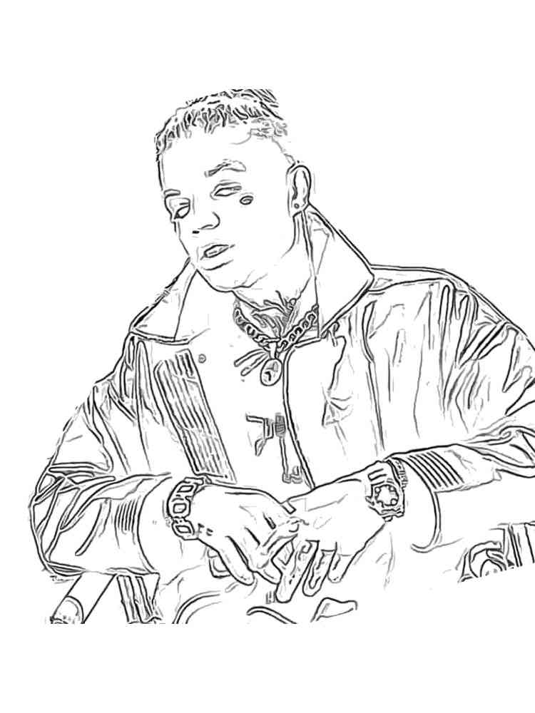 Раскраска Элджей 2