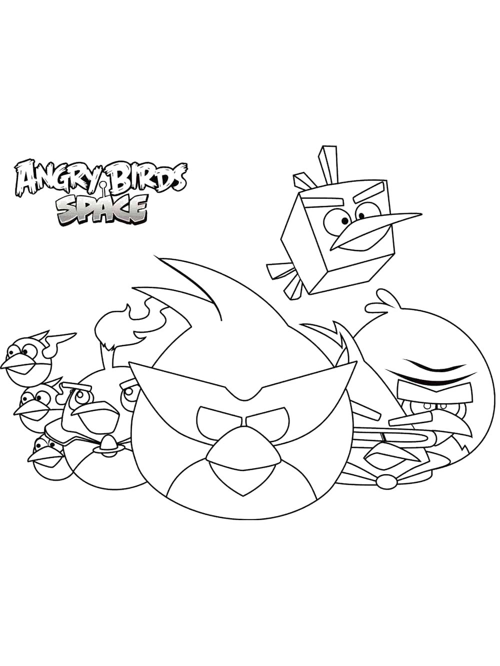 Раскраска Энгри Бердз (Angry Birds) 2