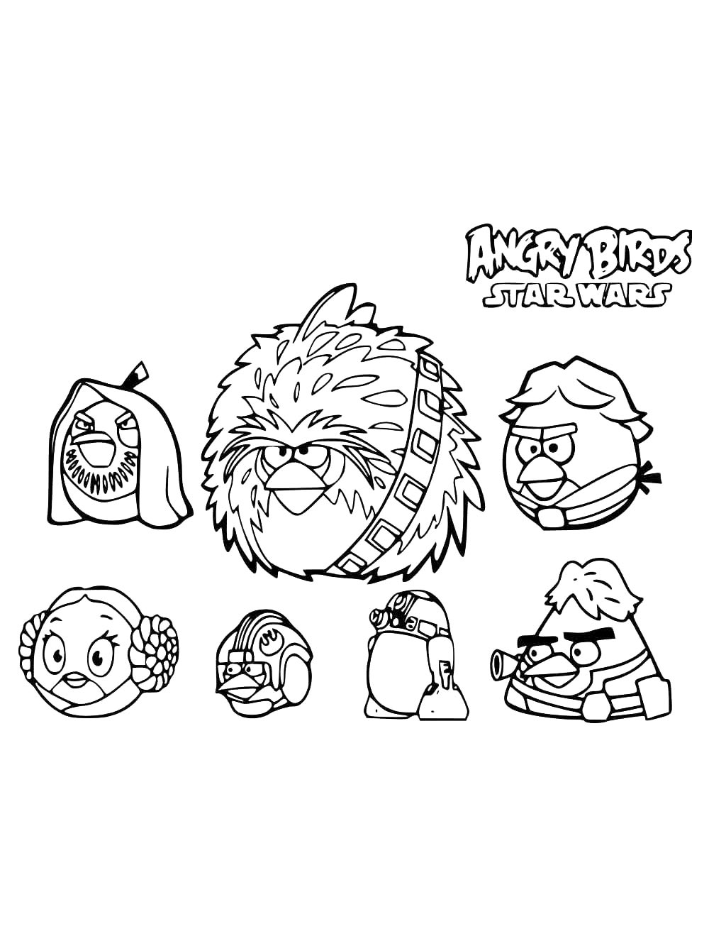 Раскраска Энгри Бердз (Angry Birds) 2