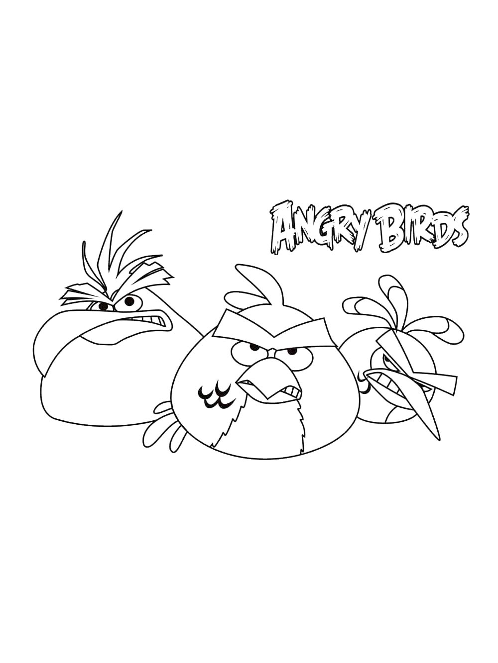 Раскраска Энгри Бердз (Angry Birds) 2