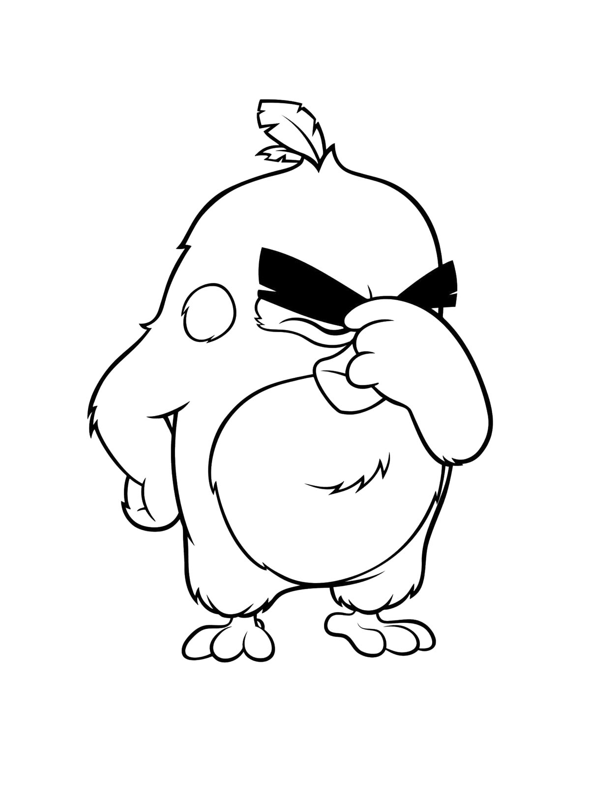 Раскраска Энгри Бердз (Angry Birds) 2