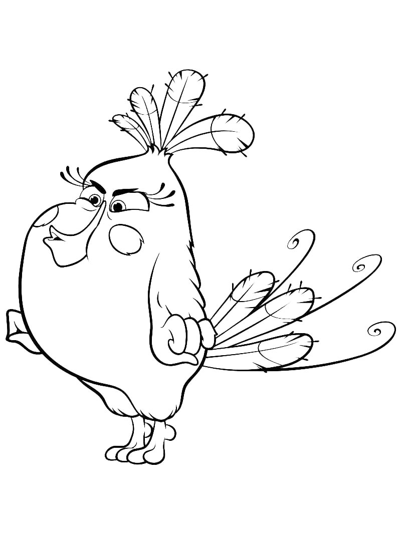 Раскраска Энгри Бердз (Angry Birds) 2