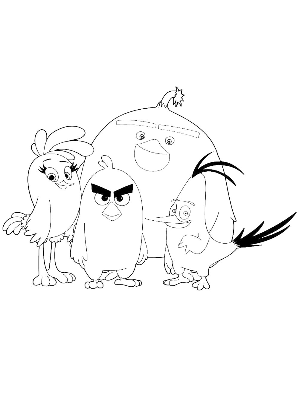 Раскраска Энгри Бердз (Angry Birds) 2