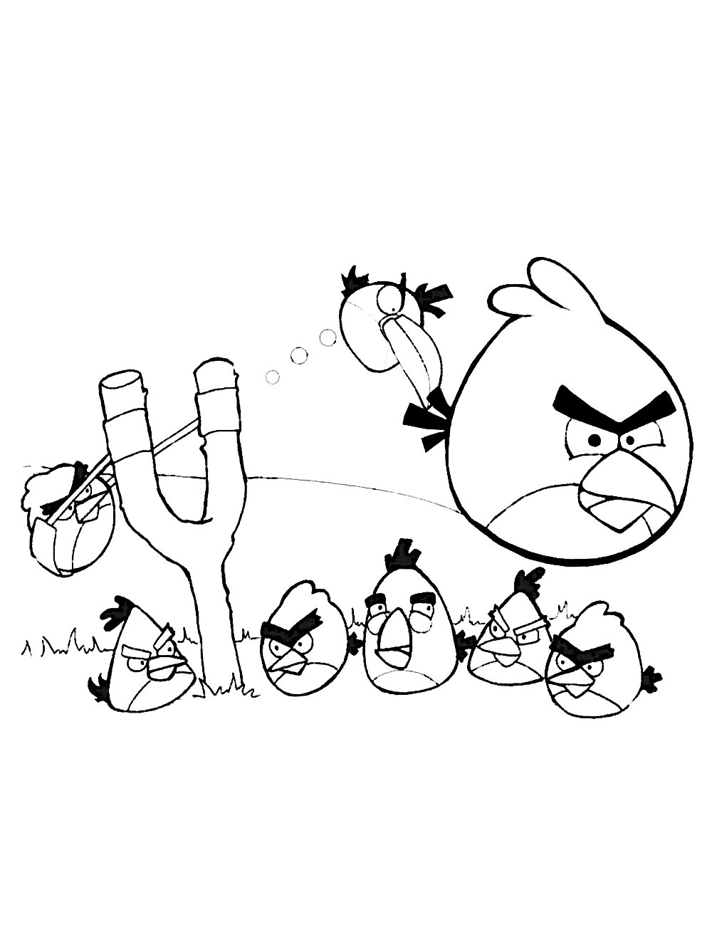 Раскраска Энгри Бердз (Angry Birds) 2