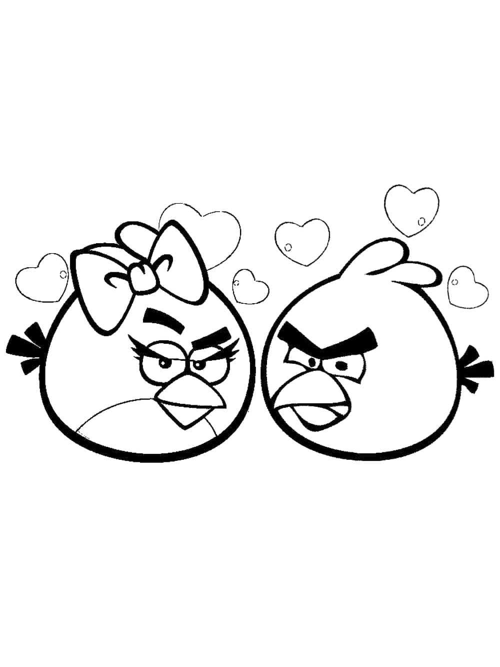 Раскраска Энгри Бердз (Angry Birds) 2