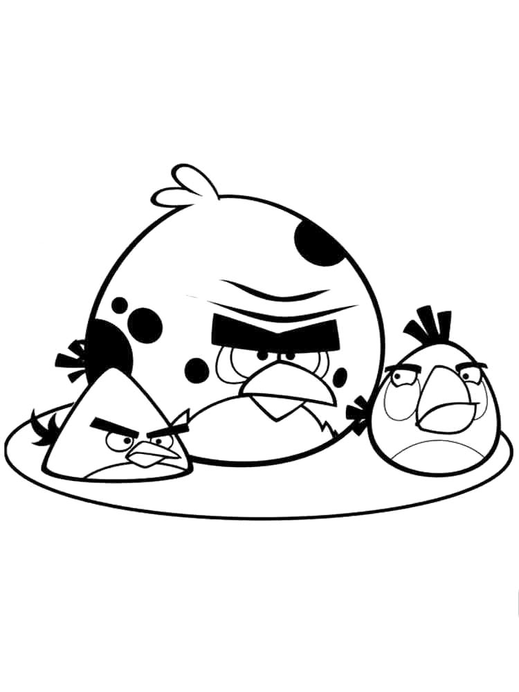 Раскраска Энгри Бердз (Angry Birds) 2