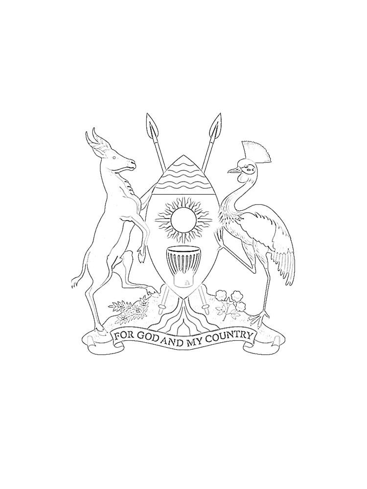 Раскраска герб для детей 4