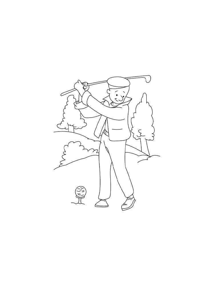 Раскраска Гольф 2