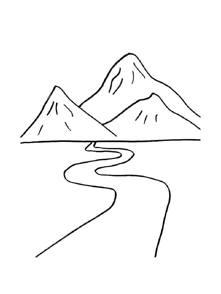 Раскраска гор 2