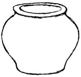 Раскраска Горшок