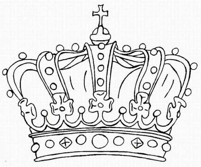 Раскраска Корона