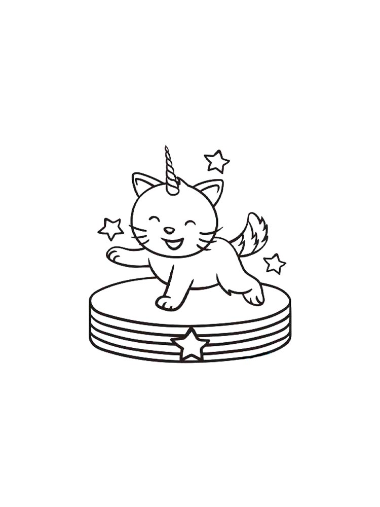 Раскраска кот для детей 4
