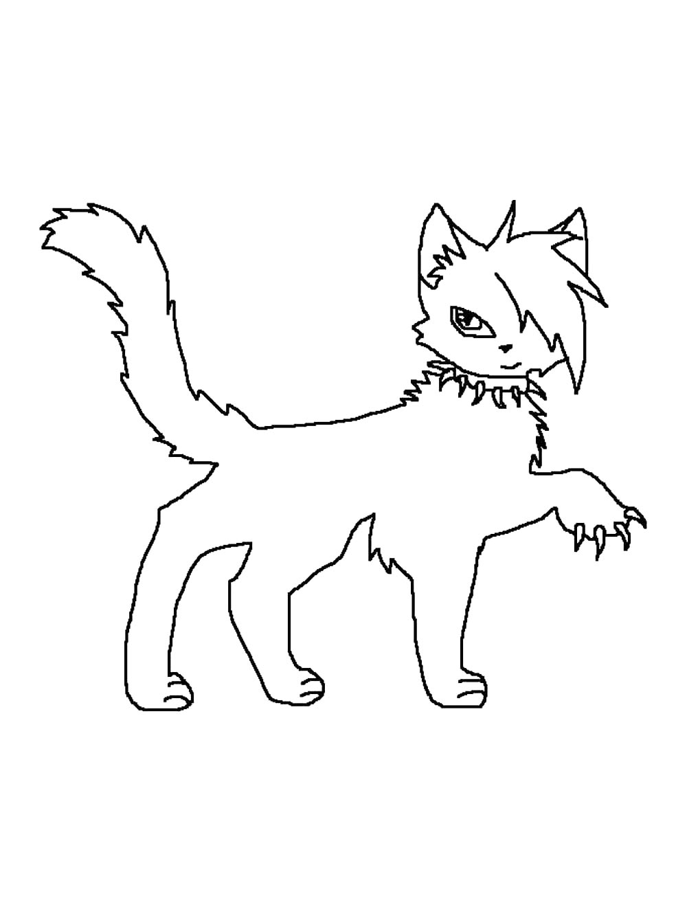 Раскраска коты воители 3