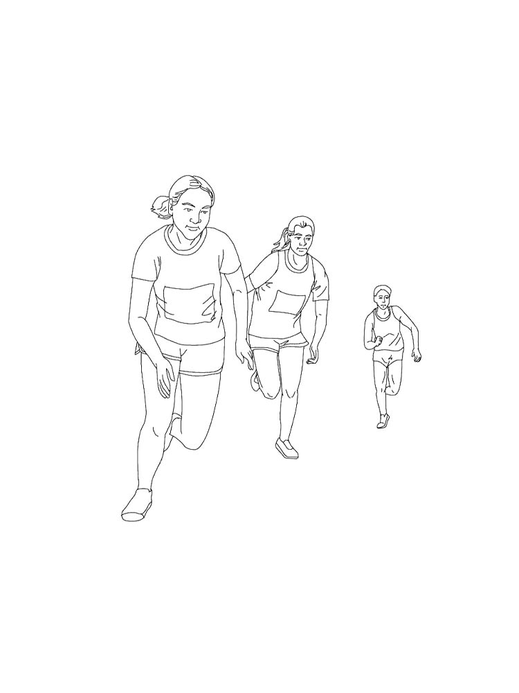 Раскраска Легкая Атлетика 2