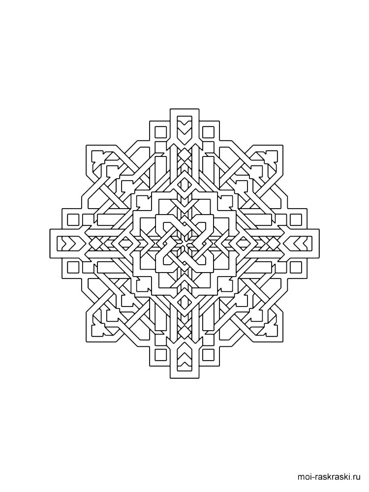 Раскраска мандала 5