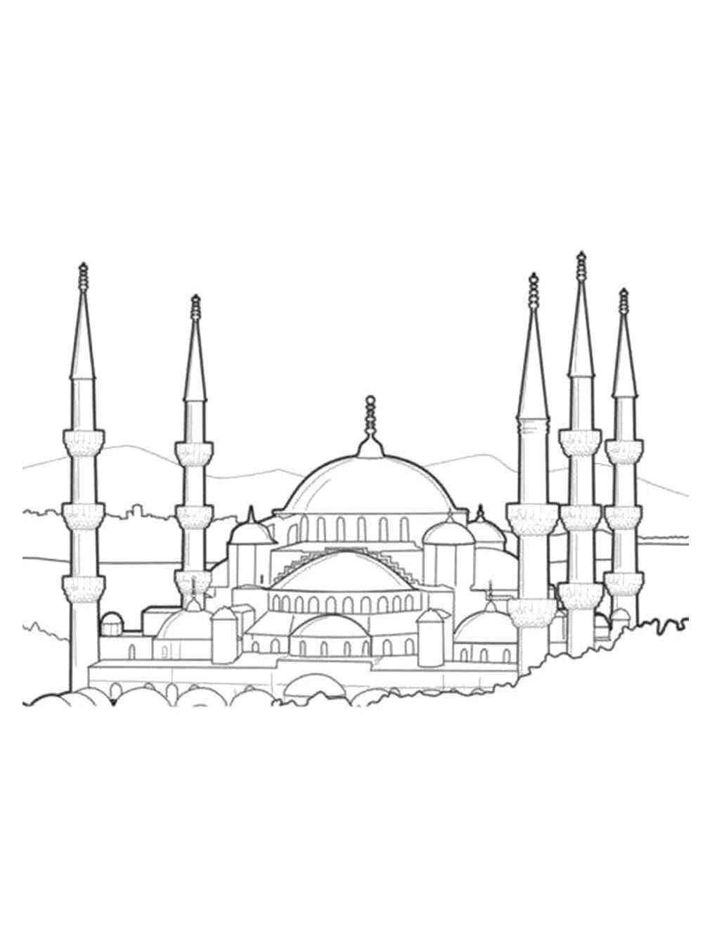 Раскраска Мечеть 2