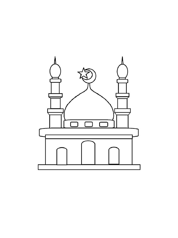 Раскраска Мечеть 2