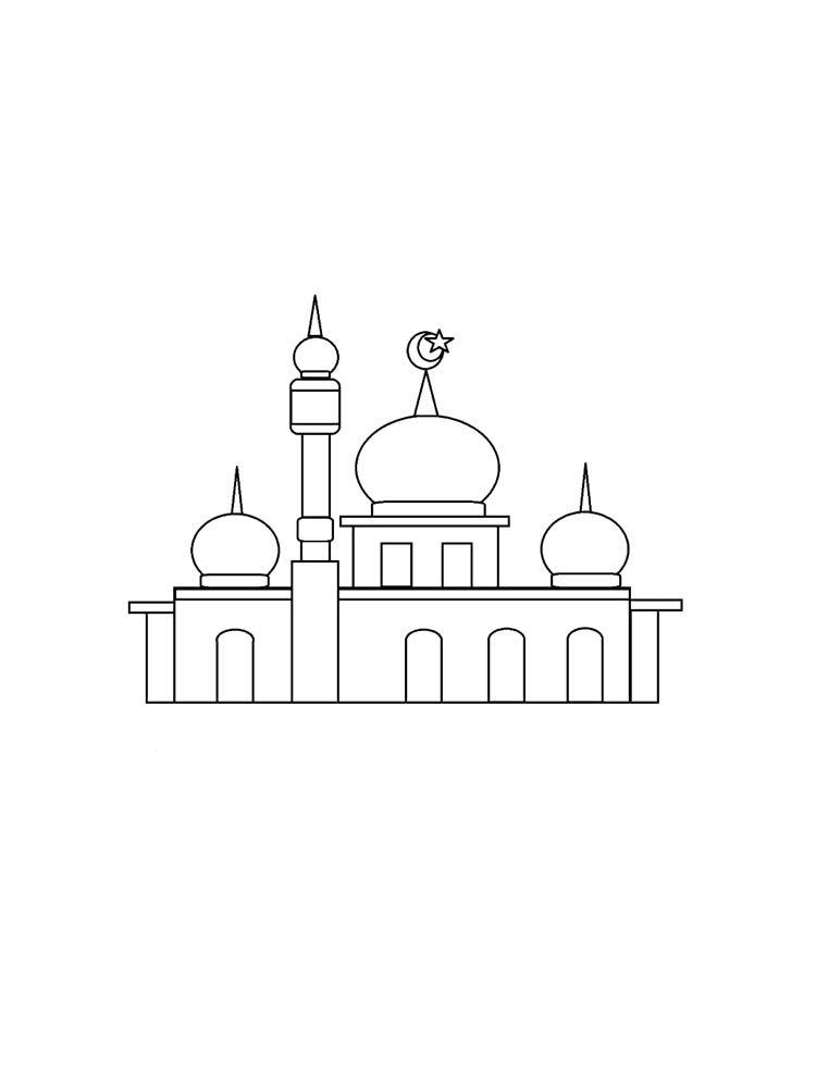 Раскраска Мечеть 2