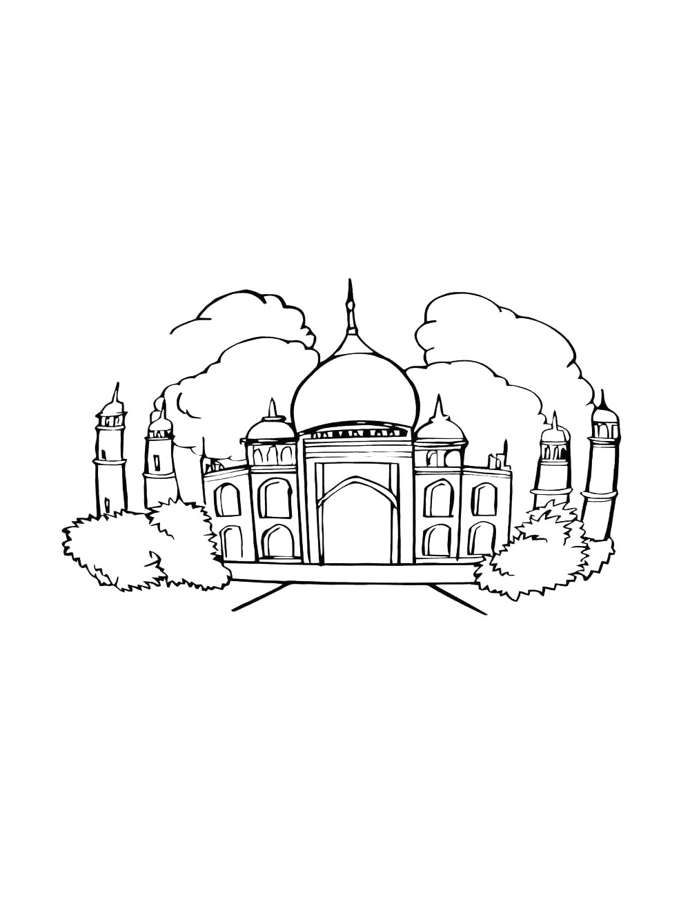 Раскраска Мечеть 2