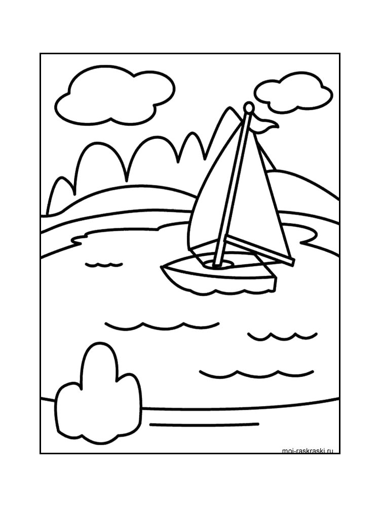 Раскраска море 2