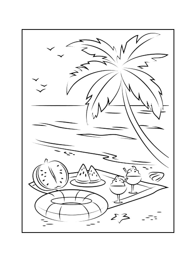 Раскраска море
