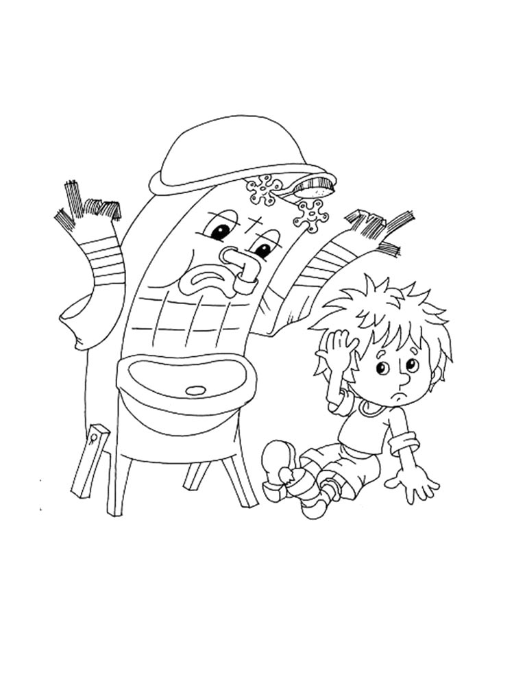 Раскраска мойдодыр 2