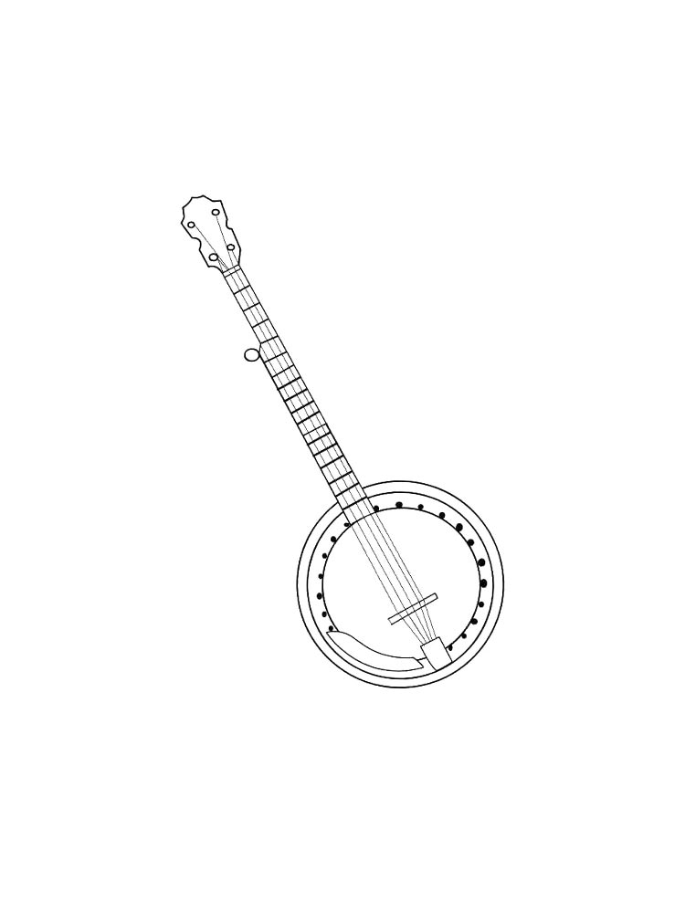 Раскраска Музыкальный Инструмент 2