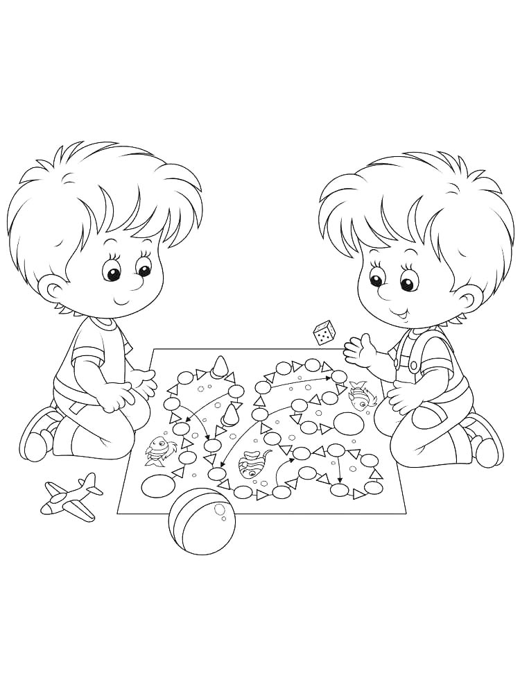 Раскраска Настольная Игра 2