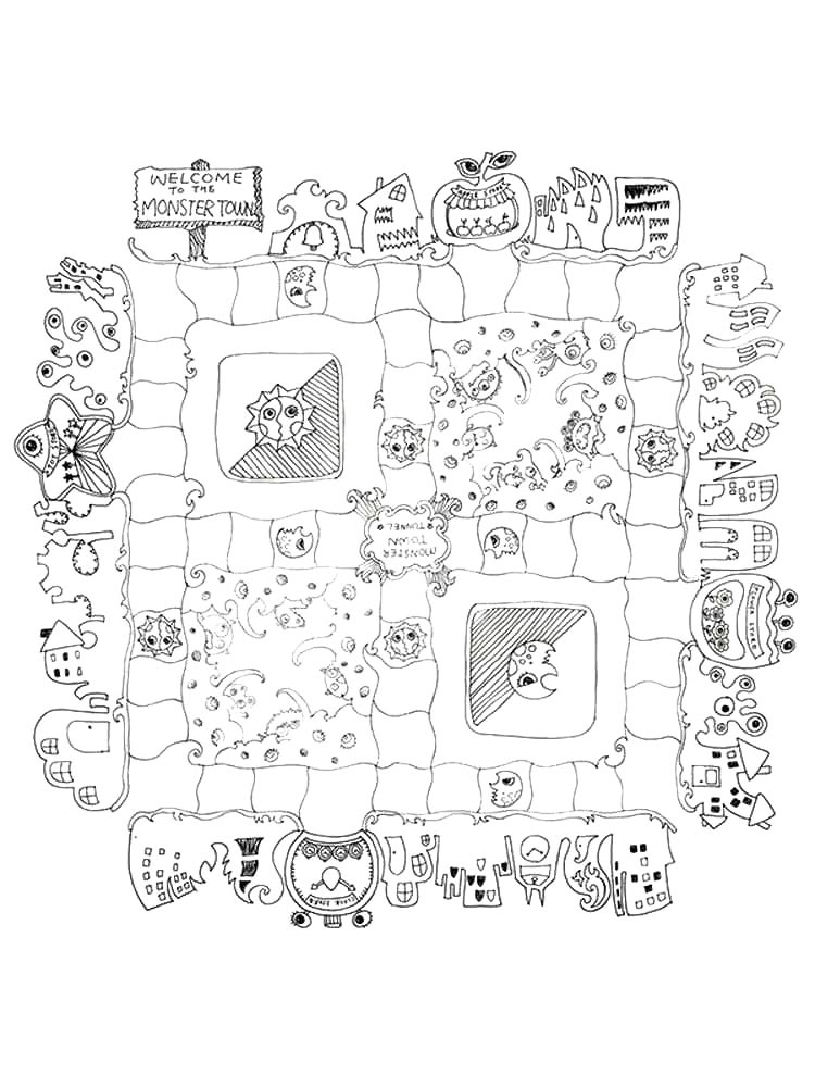 Раскраска Настольная Игра 2