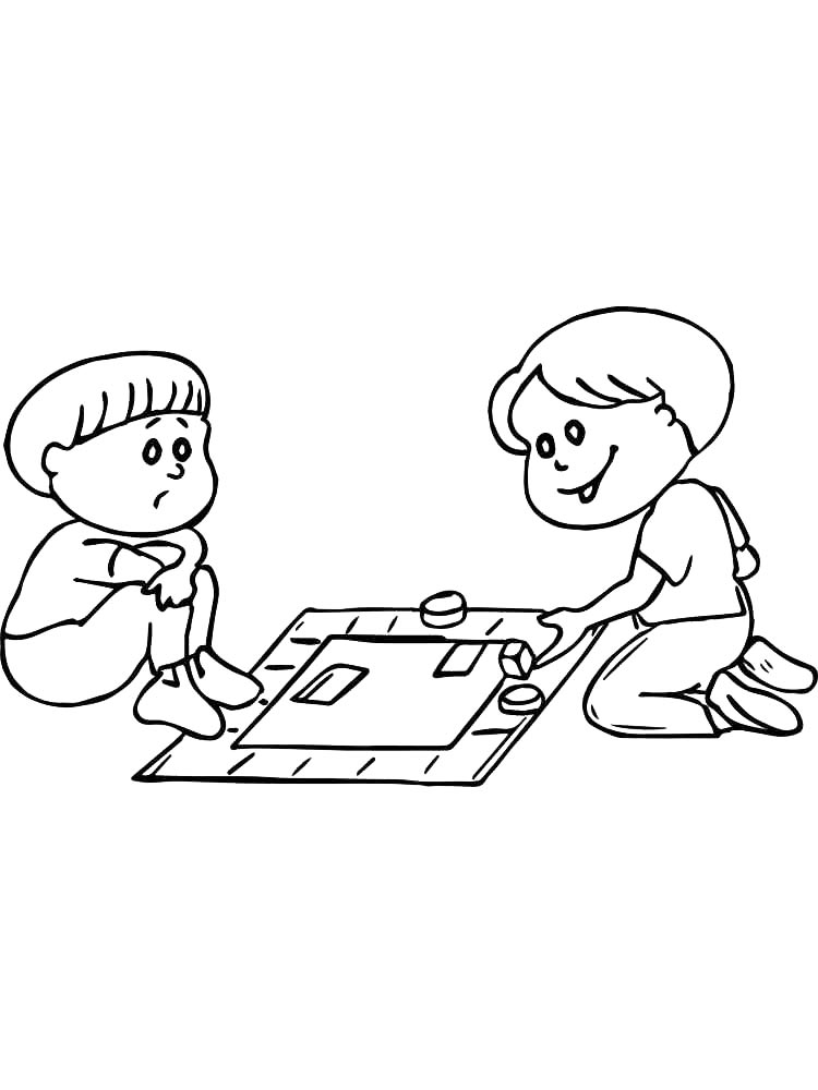 Раскраска Настольная Игра 2