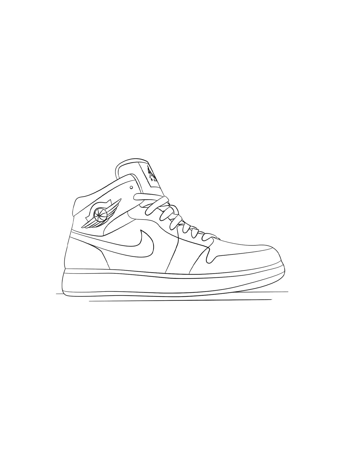 Раскраска Nike