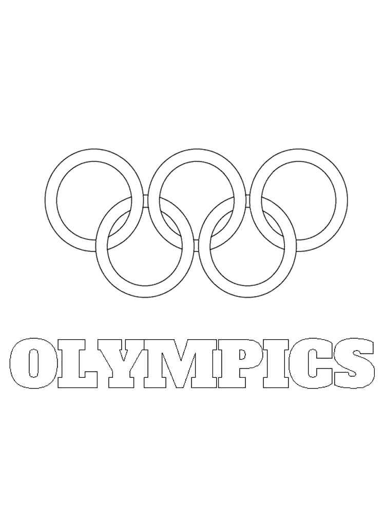 Раскраска Олимпийские кольца 2