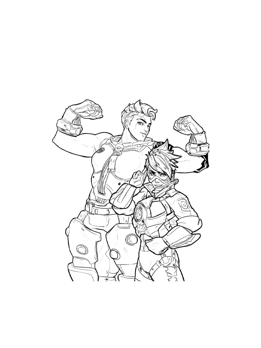 Раскраска Overwatch 2