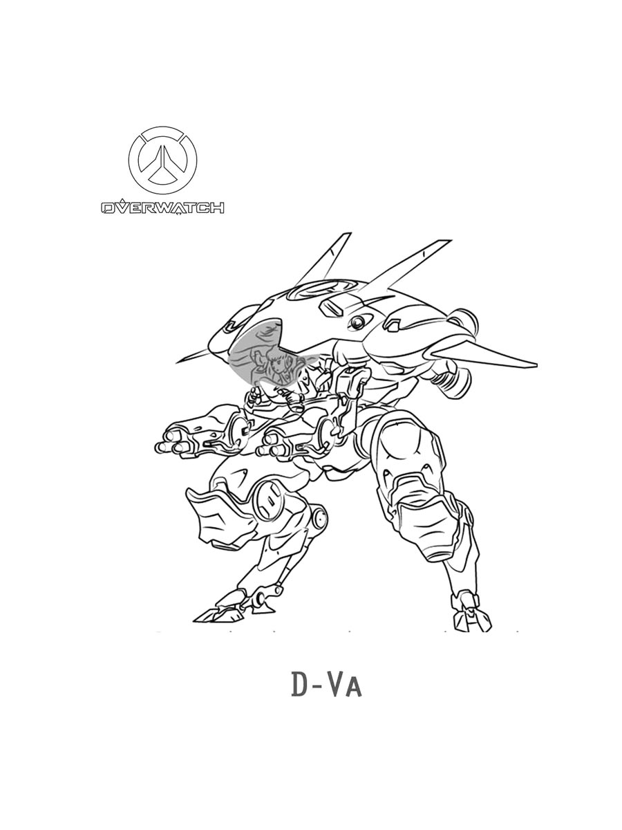 Раскраска Overwatch 2