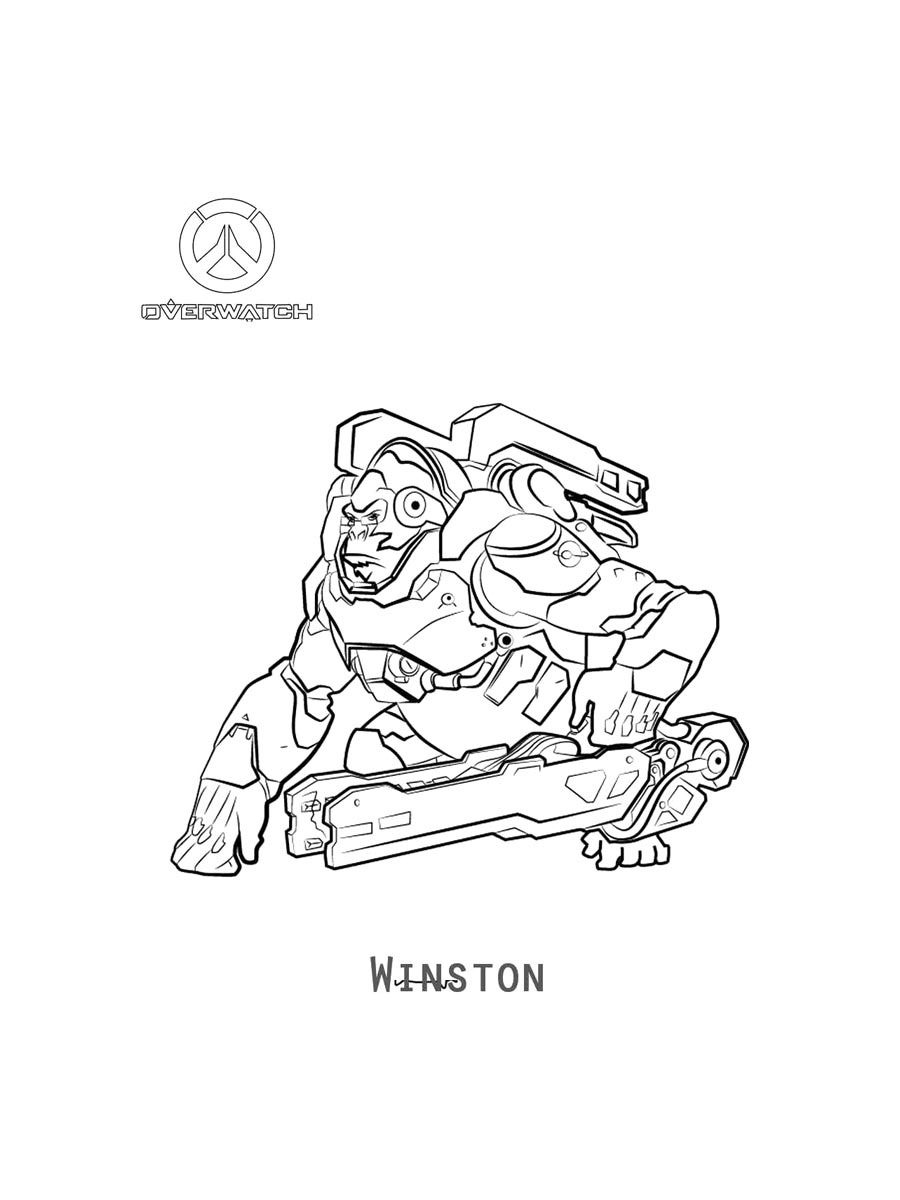 Раскраска Overwatch 2