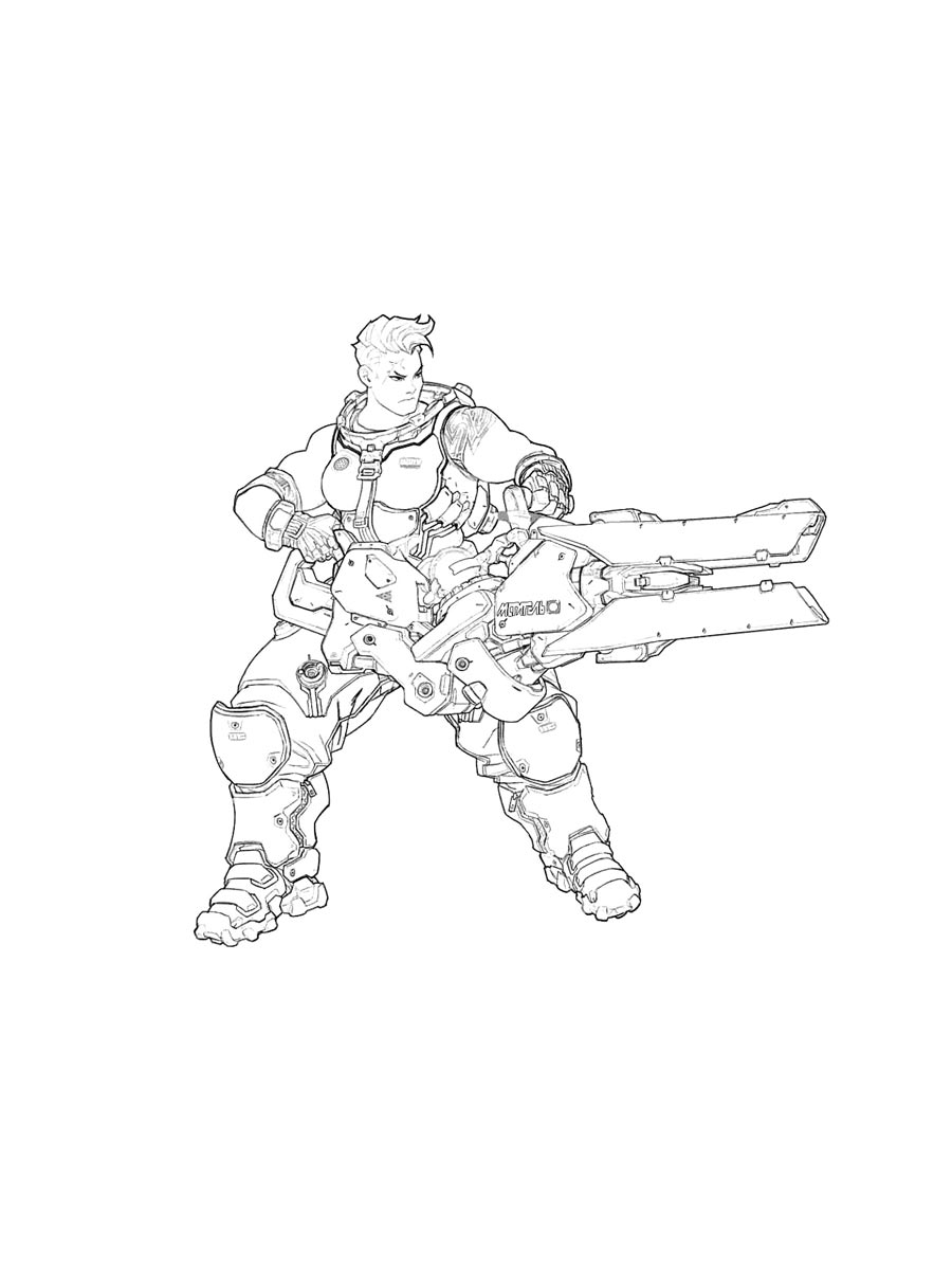 Раскраска Overwatch 2